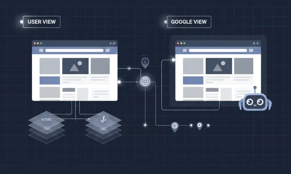 بررسی کنید که آیا گوگل می_ تواند صفحه شما را همانطور که یک کاربر می_ بیند، ببیند یا خیر-شرکت سئو
